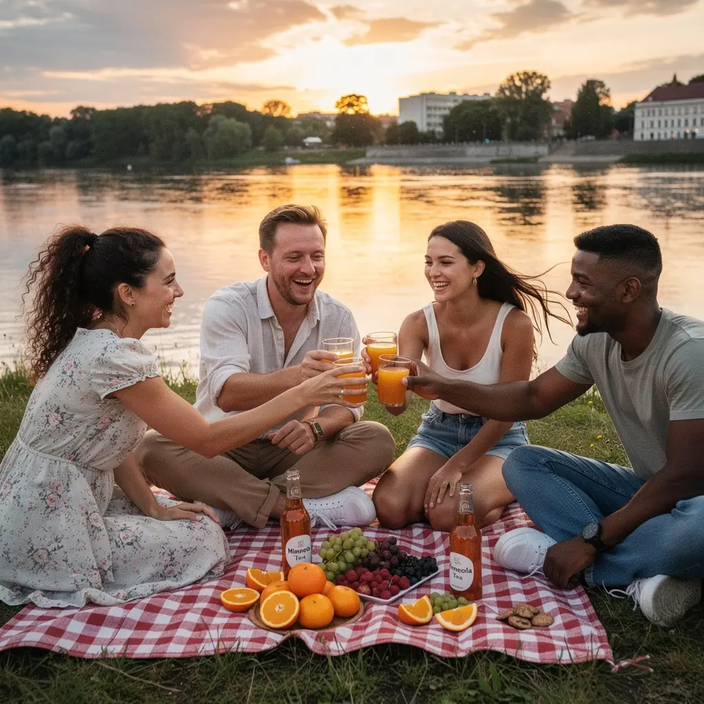 Šviežiai paruoštos arbatos garai, sklindantys iš natūralaus stiklo puodelio.