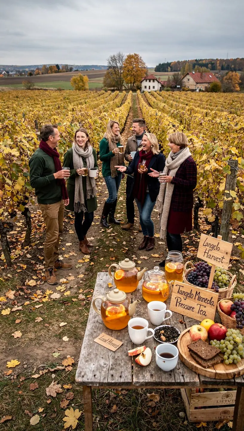 Kettle su verdančiu vandeniu, kuriame ruošiasi aromatinga Minneola arbata su tangelo prisilietimu.