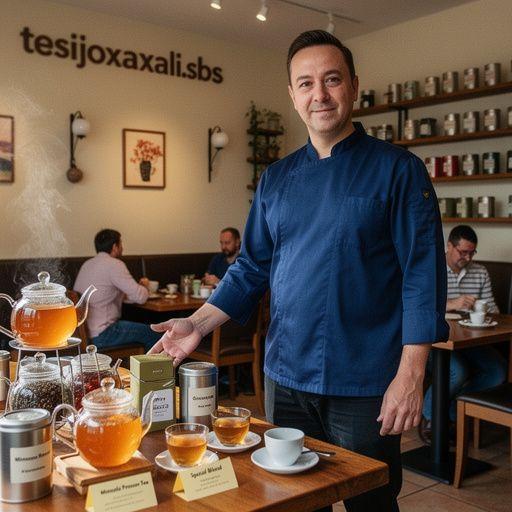 Raminanti arbatos akimirka, besimėgaujant šiltu gėrimu